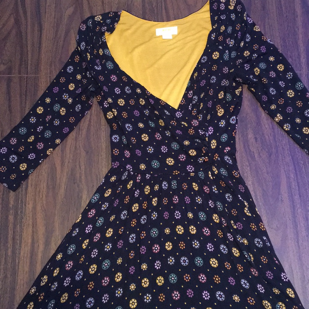 Anthropologie Maeve faux wrap dress
